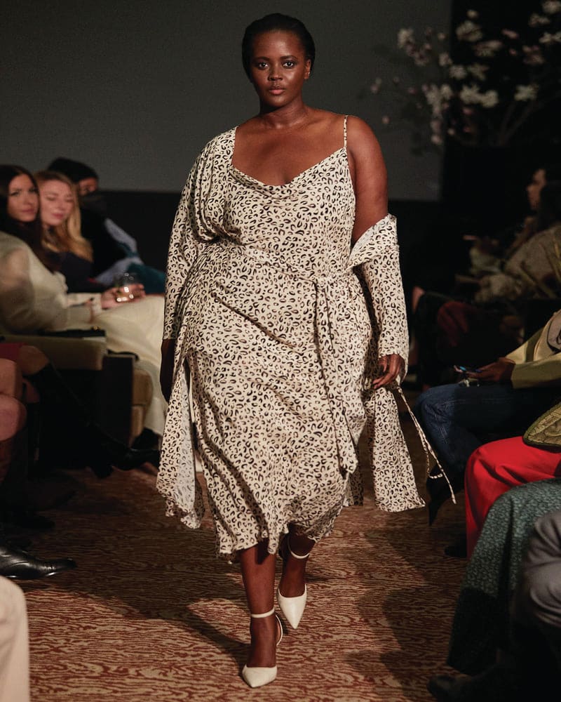Plus Size Cree Slip Dress Natural